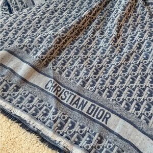 Dior Blue Oblique Shawl
